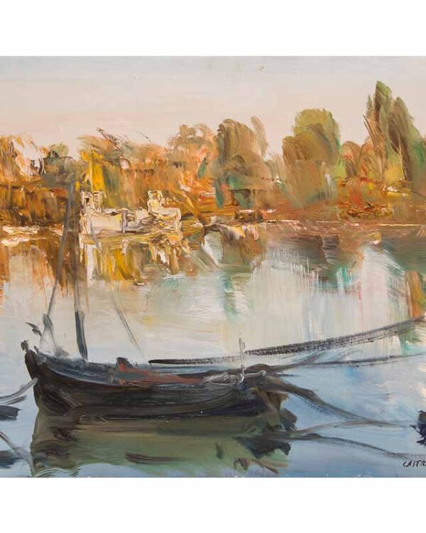 Barca al atardecer | Coria del Río | Sevilla