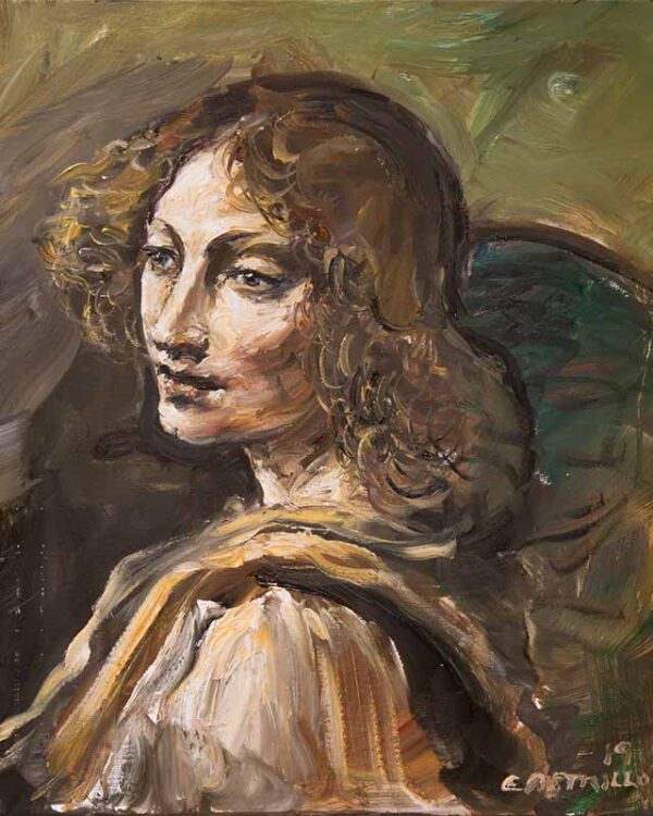Estudio de un ángel de Leonardo da Vinci