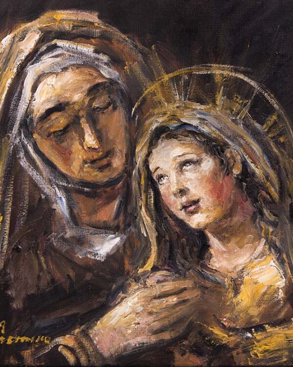 Santa Ana y la Virgen María