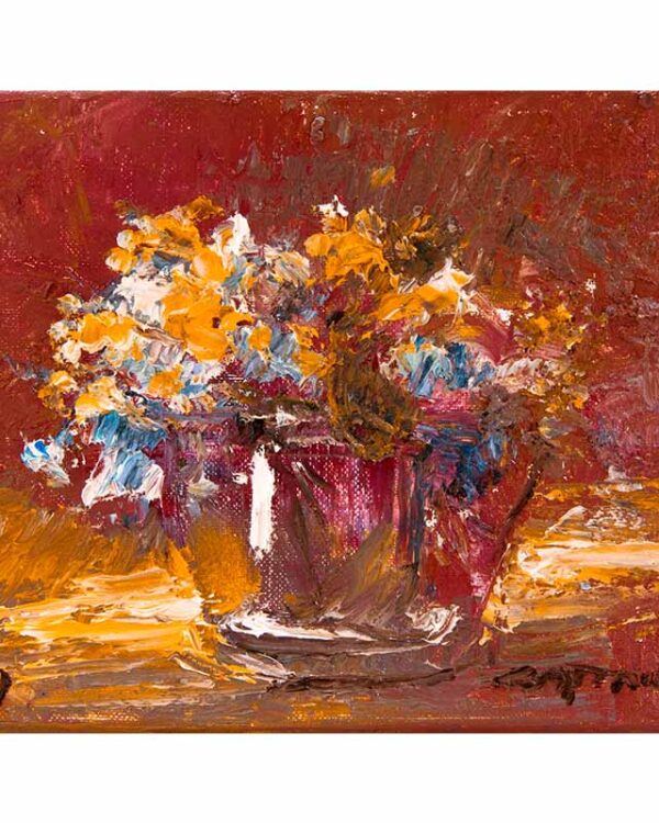 Taza con florecillas