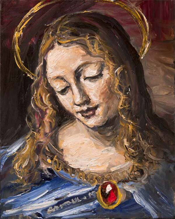 Estudio de La Madonna delle Rocce